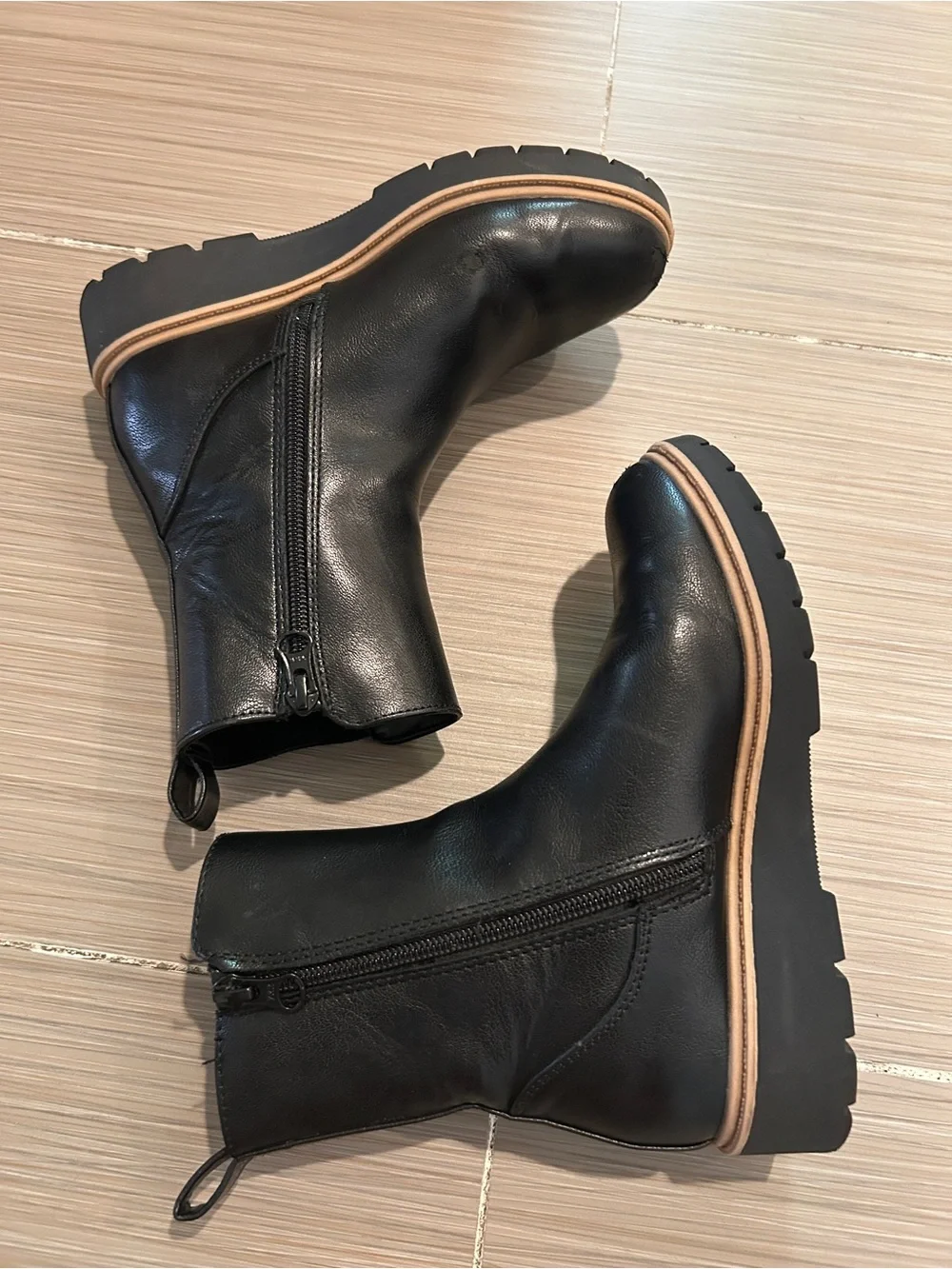 Kid’s Laurel Black Leather Boots - Classic Chelsea Style